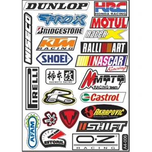 A4 Sticker 006 Tek Paket Çoklu Sticker