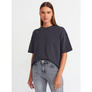 31017 Kısa Kollu Pamuklu T-Shirt-Antrasit