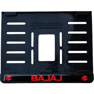 Bajaj Uyumlu 2 Plastik (15x24 Cm) Kırılmaz Plakalık