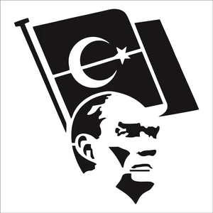 Stencil Sarayi Boyama Şablon Atatürk - 8487