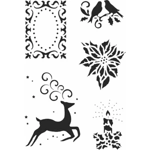 Stencil Sarayi Boyama Şablon Yeni Yıl - 4091