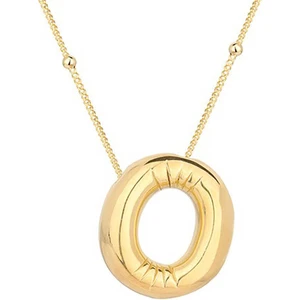 Aya Diamond Gümüş Gold Balon O Harfi Kadın Kolye