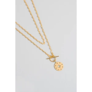 So CHIC Ikonik Yıldız 18 Ayar Sarı Altın Kaplama 47 cm Gümüş Minimal Kolye