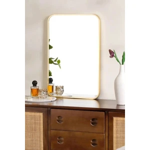 Tino Furniture Metal Gold Oval Konsol Aynası 45X75