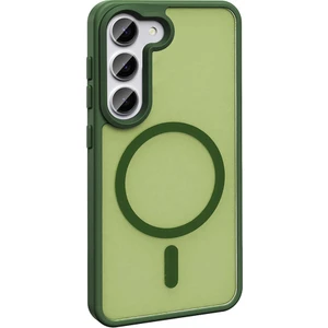 Samsung Galaxy S23 Kılıf Magsafeli Mat Arka Yüzey Sio Kapak Koyu Yeşil
