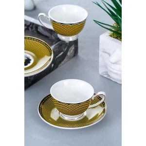 GRN-05033 Tessa Sarı 2 Kişilik Kahve Fincan Takımı