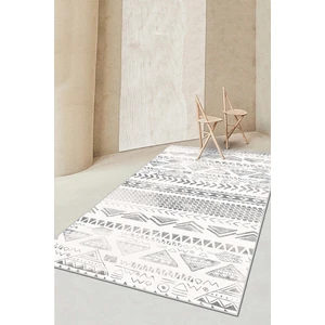 West Home Makinede Yıkanabilir Kaymaz Taban Leke Tutmaz Gri Iskandinav Salon Halısı Mutfak Halısı ve Yolluk