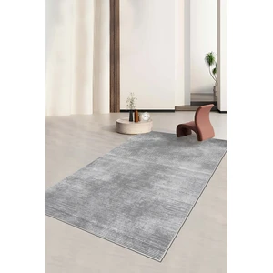 Confidence Home Makinede Yıkanabilir Kaymaz Taban Leke Tutmaz Gri Salon Halısı Mutfak Halısı ve Yolluk