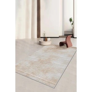 Confidence Home Makinede Yıkanabilir Kaymaz Taban Leke Tutmaz Bej Salon Halısı Mutfak Halısı ve Yolluk