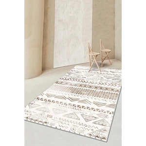 West Home Makinede Yıkanabilir Kaymaz Taban Leke Tutmaz Bej Iskandinav Salon Halısı Mutfak Halısı ve Yolluk