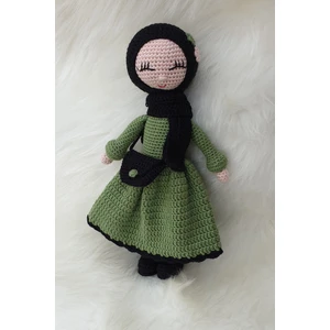 Kelebeğin Rüyası Hobi Evi Amigurumi Tesettürlü, Uyku Arkadaşı Kız Bebek Oyuncak