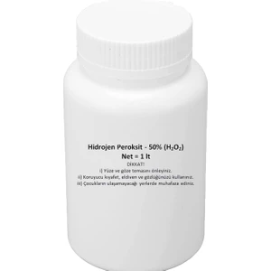 Hidrojen PEROKSİT(H2O2) %50 1 Litre