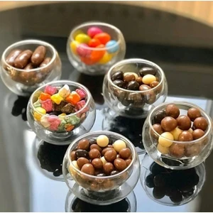 6'lı Çift Cidarlı Mini Sosluk Lokumluk 50 ml