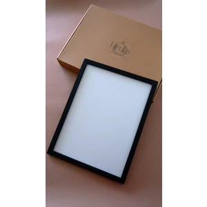 Hiruko Tasarım Atölyesi Ahşap Çerçeve Iç Ölçü 35X45 cm Premium Frame Siyah & Beyaz & Ahşap Puzzle-Anı-Fotoğraf Çerçevesi