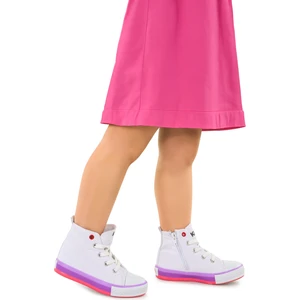 Kiko Kids Tinna Bağcıklı Kız Çocuk Boğazlı Keten Spor Ayakkabı