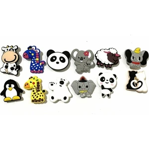 12ADET Terlik Süsleri Set Sevimli Hyavanlar