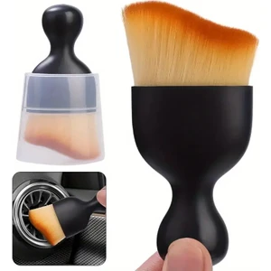 Mabs Tech Ultra Yumuşak Kıllı Premium Araç İçi Temizleme Toz Fırçası (9,7cm x 5cm) Kutulu Araba Klima Temizliği İnce Kıl Detay Lüks Temizlik