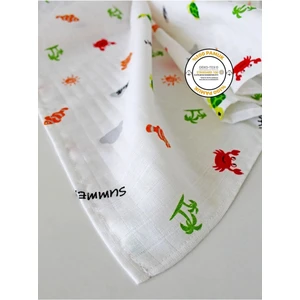 Femm Store Müslin Battaniye Müslin Örtü 90X90 cm Müslin Bez Organik Rıver FEMMMSLN02