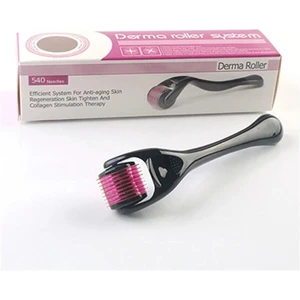Titanyum Uçlu 540 İğneli Derma Roller 1 mm İğne Cilt Yüz Vücut Yenileme Masaj Aleti