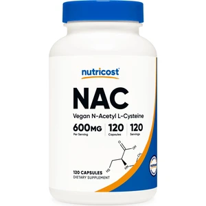 Nutricost N-Acetyl Cysteine (Nac)  600 Mg 120 Capsul