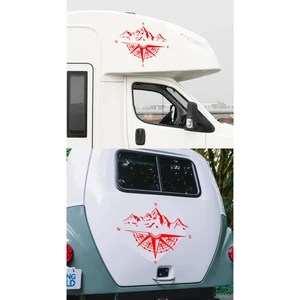 Sticker Usta Pusula Dağ Adventure Offroad Off Road Kamp Araba Oto Karavan Sticker 00048