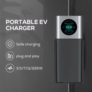 Hıcı Elektrikli Araç Şarj Istasyonu Wifi Aplikasyonlu Type2 3,5KW-7KW-11KW-22KW Çanta ve Dönüştürücü Hediyeli