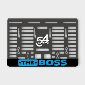 The Boss 3D Kabartmalı Pleksi Motor Plakalığı