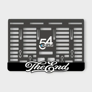 The End 3D Kabartmalı Pleksi Motor Plakalığı