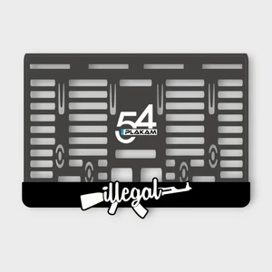 Illegal 3D Kabartmalı Pleksi Motor Plakalığı