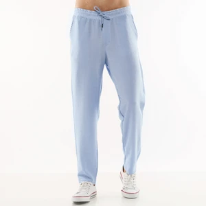 Cedy Denim Erkek Sentetik Keten Yüksek Bel Lastikli Bol Kesim Pantolon C350