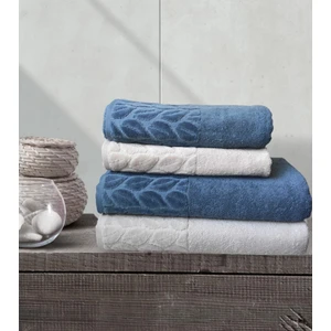 Hazal Banyo Havlu Seti 2 Adet Banyo Havlusu (90X150cm) 2 Adet Baş Havlusu (50X90cm)