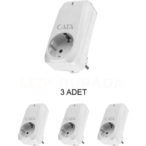 CT-9186 Priz Regülatör Akım Koruma - 3’lü Paket