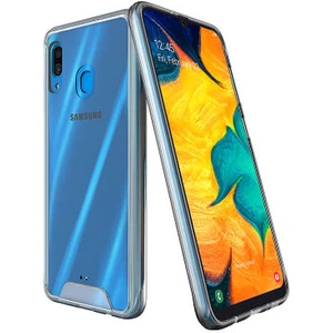 Techno Guru Samsung Galaxy A20 Ultra Koruma Sağlayan Sert ve Şeffaf Gard Premium Silikon Kılıf