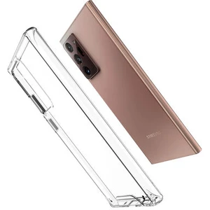Techno Guru Samsung Galaxy Note 20 Ultra Ultra Koruma Sağlayan Sert ve Şeffaf Gard Premium Silikon Kılıf