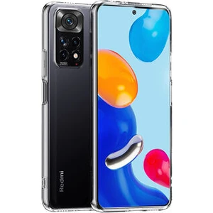 Techno Guru Redmi Note 11 Global Kamera Korumalı Şeffaf Sheer Premium Silikon Kılıf