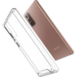 Techno Guru Samsung Galaxy Note 20 Ultra Koruma Sağlayan Sert ve Şeffaf Gard Premium Silikon Kılıf