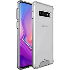 Techno Guru Samsung Galaxy S10 Ultra Koruma Sağlayan Sert ve Şeffaf Gard Premium Silikon Kılıf