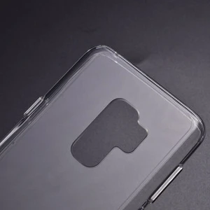 Techno Guru Samsung Galaxy S9 Plus Ultra Koruma Sağlayan Sert ve Şeffaf Gard Premium Silikon Kılıf