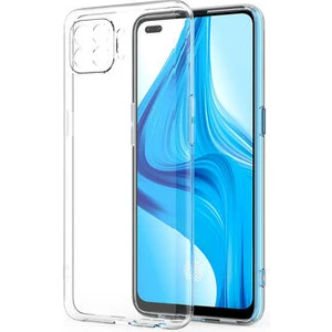 Techno Guru Oppo Reno 4 Lite Kamera Korumalı Şeffaf Sheer Premium Silikon Kılıf