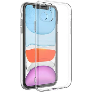 Techno Guru iPhone 11 Kamera Korumalı Şeffaf Sheer Premium Silikon Kılıf