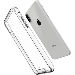 Techno Guru iPhone Xs Max Ultra Koruma Sağlayan Sert ve Şeffaf Gard Premium Silikon Kılıf