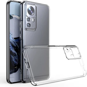 Techno Guru Xiaomi Mi 12T Pro Kamera Korumalı Şeffaf Sheer Premium Silikon Kılıf