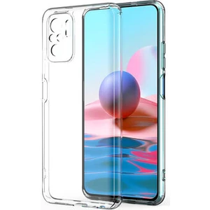 Techno Guru Redmi Note 10 Kamera Korumalı Şeffaf Sheer Premium Silikon Kılıf