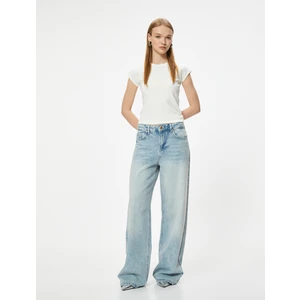 Basic Tişört Kısa Kollu Bisiklet Yaka Slim Fit