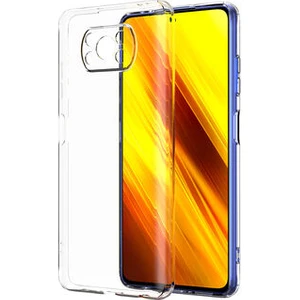 Techno Guru Poco X3 Pro Kamera Korumalı Şeffaf Sheer Premium Silikon Kılıf
