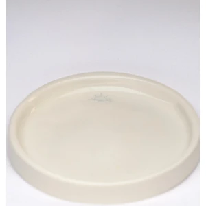 Terra Soley Kurabiye Tabağı Bardak Altı Mini Meze Tabağı Modern Altlık Fincan Tabağı - 11 cm - Beyaz