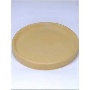 Terra Soley Çay Tabağı Bardak Altı Mini Meze Tabağı Modern Altlık Fincan Tabağı - 11 cm - Taba