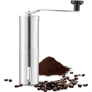 Paslanmaz Çelik Kahve Değirmeni Baharat Öğütücü Kademeli Seramik Dişli Manuel Coffee Grinder