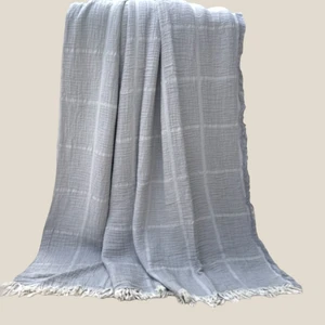 Es Home Collection Çift Taraflı Müslin Yatak Örtüsü Çift Kişilik