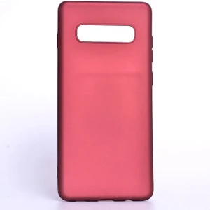 Techno Guru Samsung Galaxy S10 Plus Için Esnek ve Şık Soft Premier Silikon Kılıf